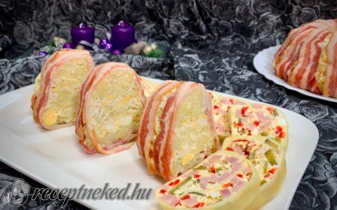 Baconos krumplikoszorú