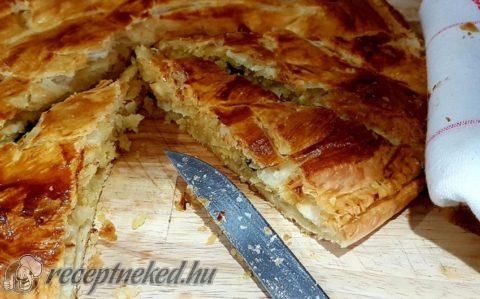 Mandulás, leveles torta