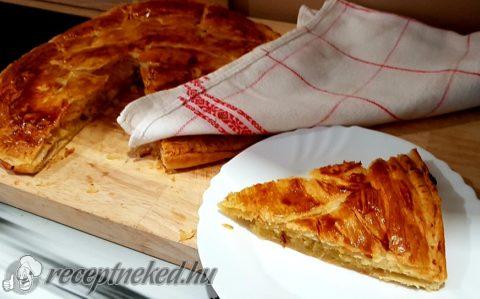 Mandulás, leveles torta
