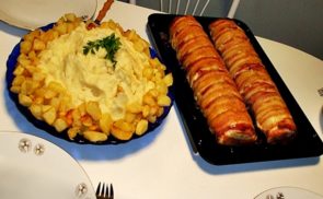 Pulykamell őzgerincben