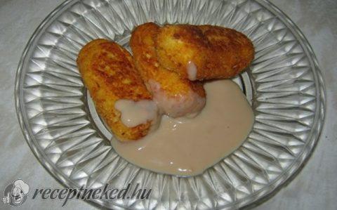 Túrókrokett karamellpudinggal