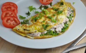 Fitnesz tonhalas omlett