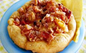 Lecsós házi lángos