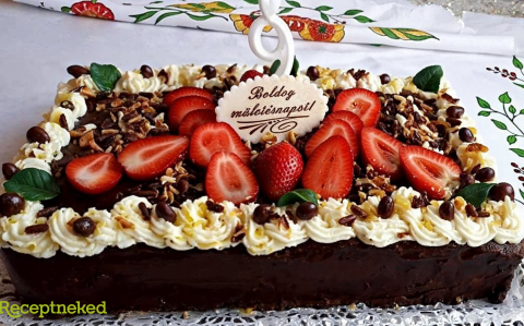 Csokoládétorta párizsi krémmel