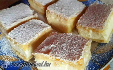 Tejfölös-pudingos sütemény