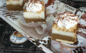 Caffé latte kekszes süti