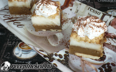 Caffé latte kekszes süti