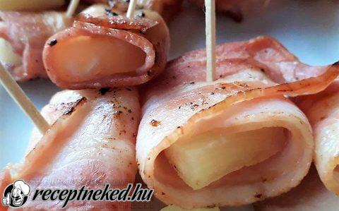 Ananászos- baconos falatkák