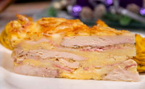 Baconos csirketorta