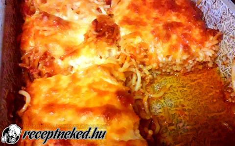 Sült bolognai spagetti