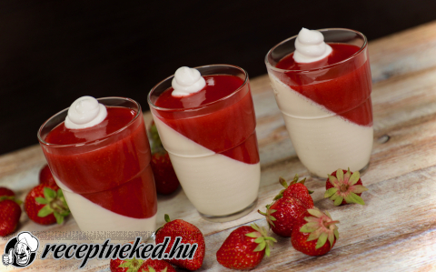 Epres panna cotta