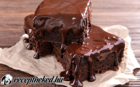 Delicious chocolate cakes on table close-up