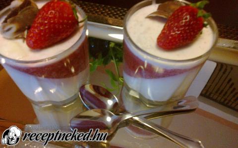 Epres-csokis pannacotta