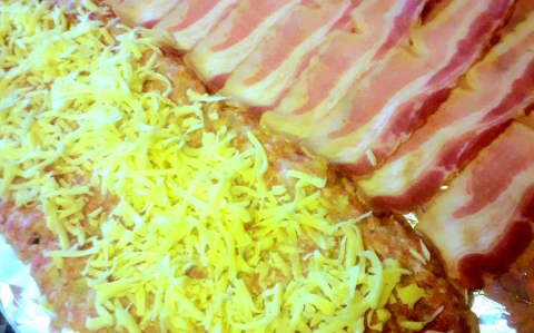 Stefánia sajttal és baconnel