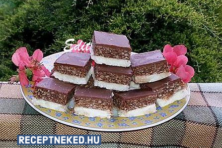 Kókuszkocka sütés nélkül