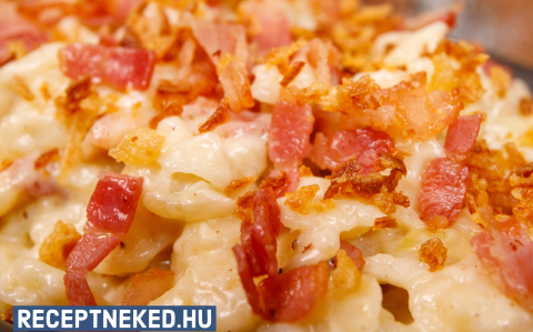Käsespätzle (osztrák sajtos nokedli)