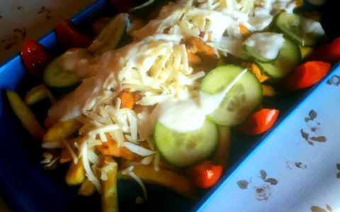 Házi gyros tál