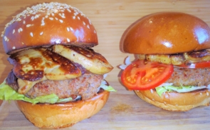 Libamájas liba burger