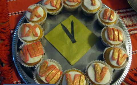 Szilveszteri cupcake