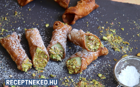 Pisztáciás cannoli