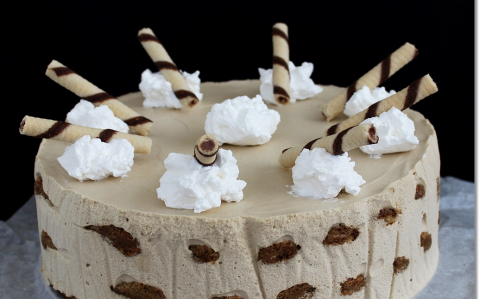 Kávés malakoff torta