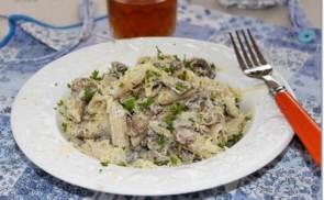Citromos-gombás penne