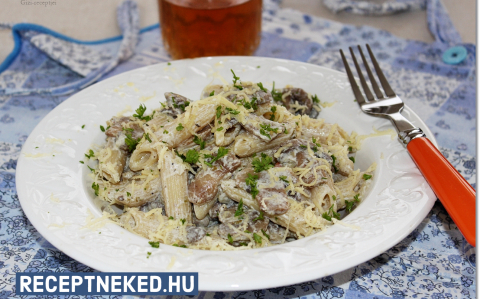 Citromos-gombás penne