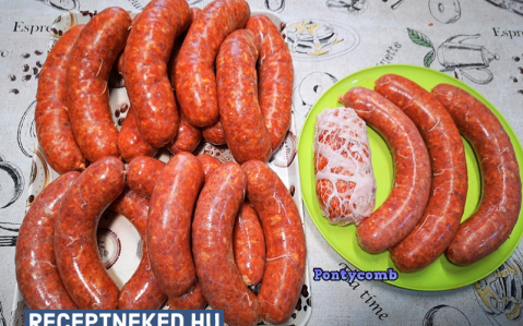 Sütőkolbász házilag