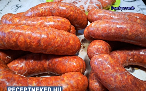 Sütőkolbász házilag