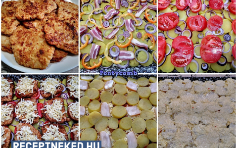 Rakott sertéskaraj parasztosan