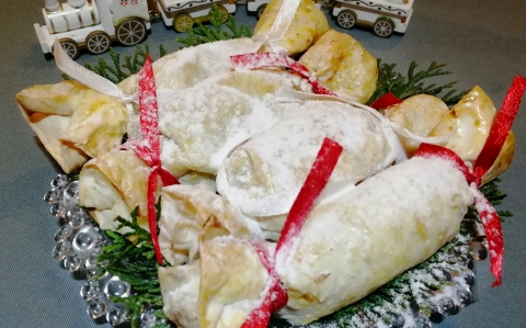 Szaloncukor réteslapból