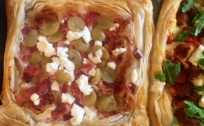 Szőlős-baconos leveles batyu