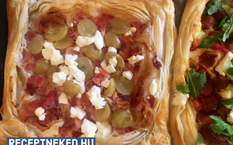 Szőlős-baconos leveles batyu