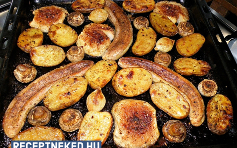Sült zöldségek és gyümölcsök (köret)
