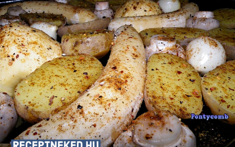 Sült zöldségek és gyümölcsök (köret)