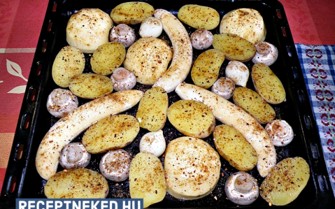 Sült zöldségek és gyümölcsök (köret)