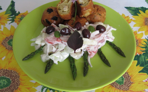 Pulykahúsos muffin