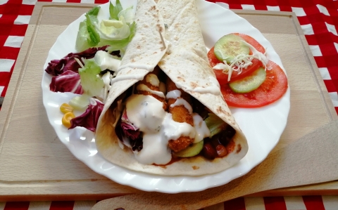 Pulykás tortilla