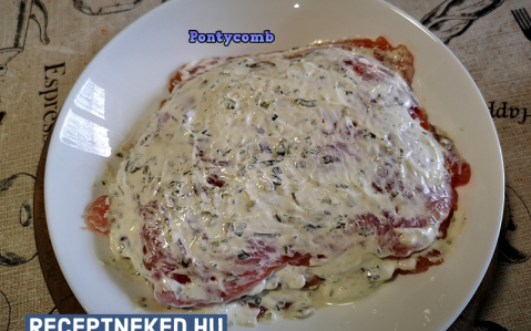 Tejfölös-medvehagymás rántott pulykamell