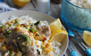 Zöld chilis, kukoricás pulykamell