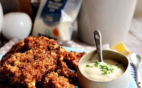 Pulyka nuggets mustár szósszal