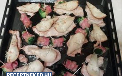 Körtés pulykamell baconos brokkolival