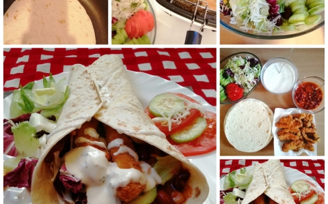 Pulykás tortilla