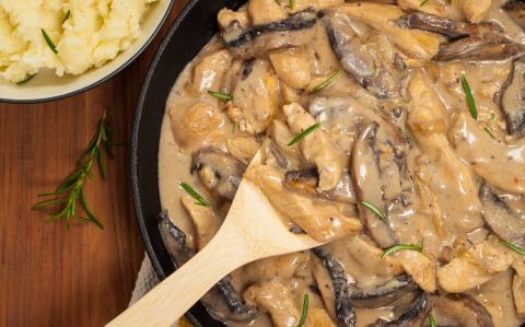 Csirke stroganoff