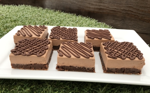 Nutellás brownie szeletek