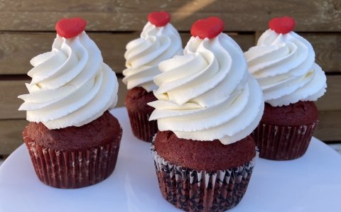 Vörösbársony cupcake