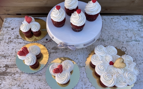 Vörösbársony cupcake