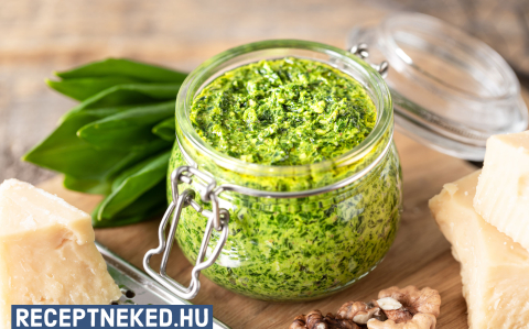 Medvehagyma pesto