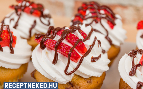 Csokis-epres muffin