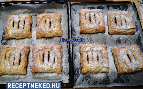 Csokis-meggyes-mogyorókrémes gyors süti